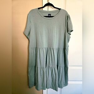 Plus size gap old navy green T-shirtdress XXL